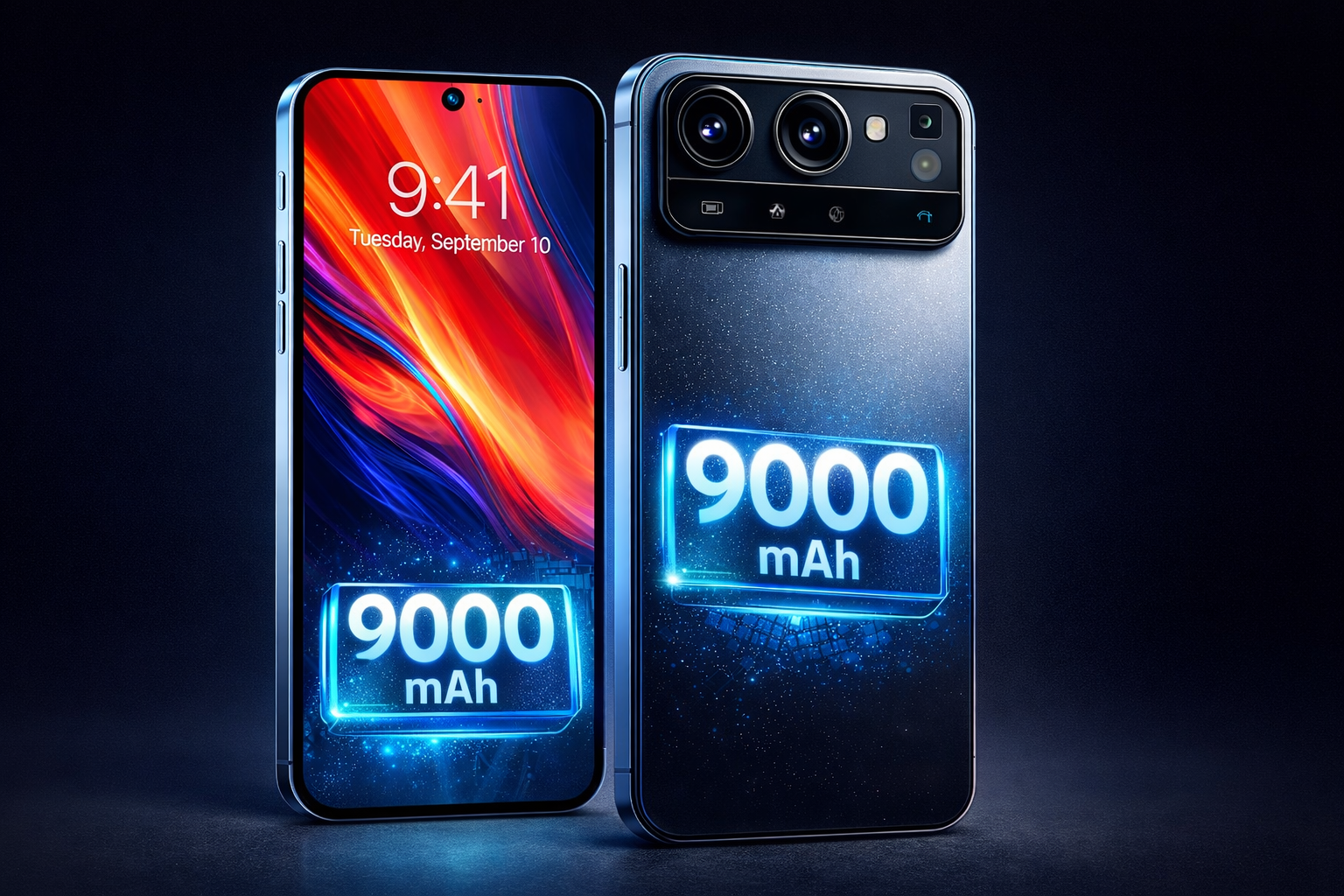 9000mAh battery phone